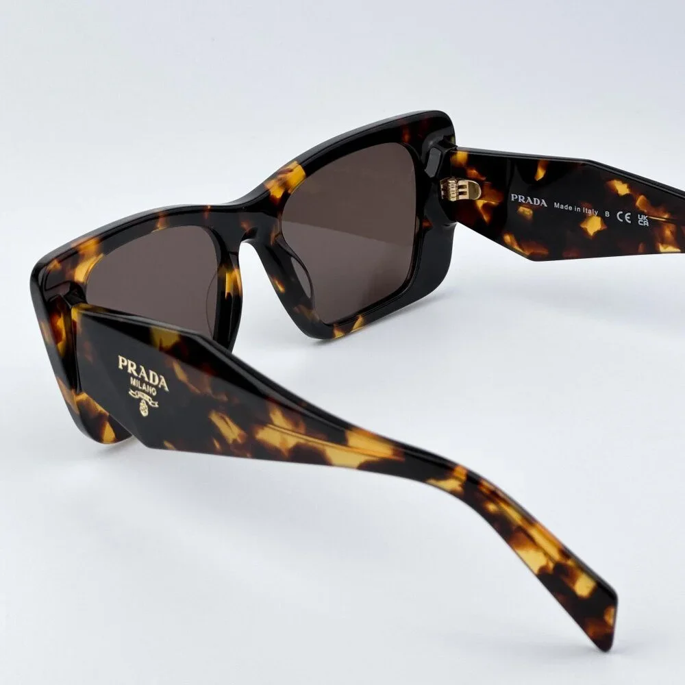 Prada PR08YS 01V8C1 Men BRAND NEW Sunglasses Havana Honey Brown Cat Eye